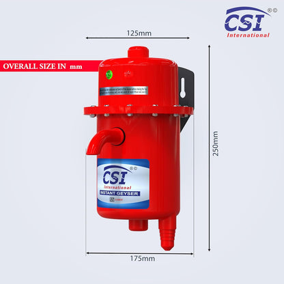 CSI International Round Portable Geyser – Instant Water Heater Geyser