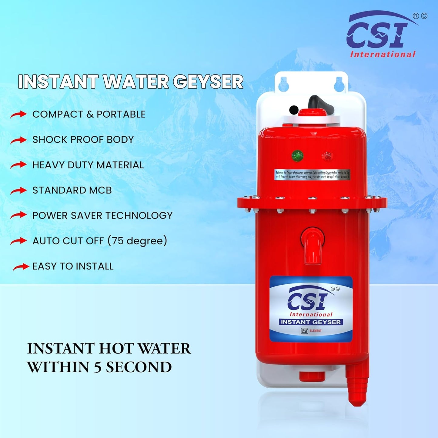 CSI Round Havells MCB Geyser – Instant Water Geyser
