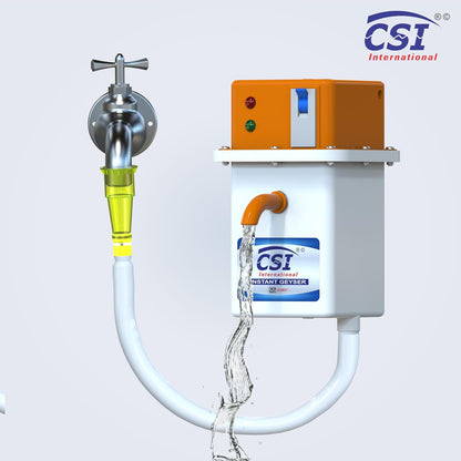 CSI 1L Instant Electric Geyser With MCB (Square Desgine )| Pure Copper Heating Element (3000W)